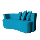 Divã Recamier Luxo Decorativo Primor Turquesa