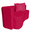 Divã Recamier Luxo Decorativo Primor Vermelho