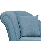 Divã Recamier Namoradeira Olívia Lado Direito Linho Cores - D