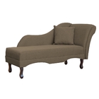 Divã Recamier Namoradeira Olívia Lado Esquerdo Linho Cores -