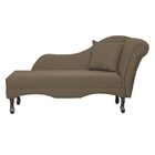 Divã Recamier Namoradeira Olívia Lado Esquerdo Linho Cores -