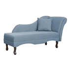 Divã Recamier Namoradeira Olívia Lado Esquerdo Linho Cores -
