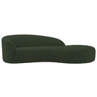 Divã Recamier Orgânico França 140cm Lado Direito Linho - Doce