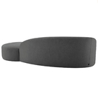 Divã Recamier Orgânico França 140cm Lado Direito Linho - Doce