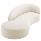 Divã Recamier Orgânico França 140cm Lado Esquerdo Bouclé - Do