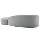 Divã Recamier Orgânico França 160cm Lado Direito Bouclé - Doc