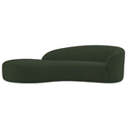 Divã Recamier Orgânico França 160cm Lado Esquerdo Linho - Doc