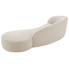 Divã Recamier Orgânico França 180cm Lado Direito Linho - Amar