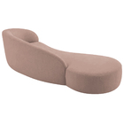 Divã Recamier Orgânico França 180cm Lado Esquerdo Linho - Doc