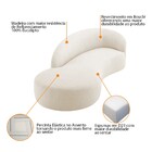 Divã Recamier Orgânico França 200cm Lado Esquerdo Bouclé - Do
