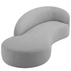 Divã Recamier Orgânico França 200cm Lado Esquerdo Linho - Ama