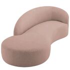 Divã Recamier Orgânico França 200cm Lado Esquerdo Linho - Ama