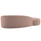 Divã Recamier Orgânico França 200cm Lado Esquerdo Linho - Ama