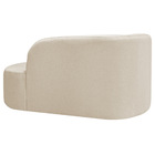 Divã Recamier Orgânico Tokyo 160cm Lado Direito Bouclé - Amar