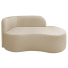 Divã Recamier Orgânico Tokyo 160cm Lado Direito Bouclé - Amar