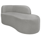 Divã Recamier Orgânico Tokyo 160cm Lado Direito Bouclé - Doce