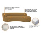 Divã Recamier Orgânico Tokyo 160cm Lado Direito Bouclé - Doce