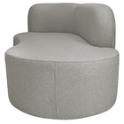 Divã Recamier Orgânico Tokyo 160cm Lado Direito Linho - Amare