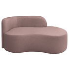 Divã Recamier Orgânico Tokyo 160cm Lado Direito Linho - Doce