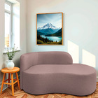 Divã Recamier Orgânico Tokyo 160cm Lado Direito Linho - Doce