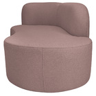 Divã Recamier Orgânico Tokyo 160cm Lado Direito Linho - Doce