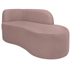 Divã Recamier Orgânico Tokyo 160cm Lado Direito Linho - Doce