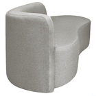 Divã Recamier Orgânico Tokyo 160cm Lado Direito Linho - Doce