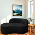 Divã Recamier Orgânico Tokyo 160cm Lado Esquerdo Linho - Amar