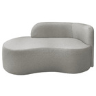 Divã Recamier Orgânico Tokyo 160cm Lado Esquerdo Linho - Doce