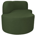 Divã Recamier Orgânico Tokyo 160cm Lado Esquerdo Linho - Doce