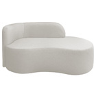 Divã Recamier Orgânico Tokyo 180cm Lado Direito Bouclé - Amar