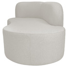 Divã Recamier Orgânico Tokyo 180cm Lado Direito Bouclé - Amar