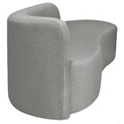 Divã Recamier Orgânico Tokyo 180cm Lado Direito Bouclé - Doce