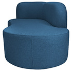 Divã Recamier Orgânico Tokyo 180cm Lado Direito Linho - Amare