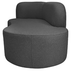 Divã Recamier Orgânico Tokyo 180cm Lado Direito Linho - Doce