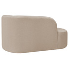 Divã Recamier Orgânico Tokyo 180cm Lado Esquerdo Linho - Bege