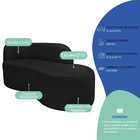 Divã Recamier Orgânico Tokyo 200cm Lado Direito Linho - Amare