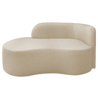 Divã Recamier Orgânico Tokyo 200cm Lado Esquerdo Bouclé - Ama