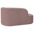 Divã Recamier Orgânico Tokyo 200cm Lado Esquerdo Linho - Rosê