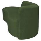 Divã Recamier Orgânico Tokyo 200cm Lado Esquerdo Linho - Verde