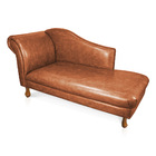 Divã Recamier Samartim 165 Cm Corano Nozes Pés Retrô M11 - D'