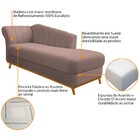 Diva Recamier Vanessa 140cm Lado Esquerdo Linho - Doce Sonho