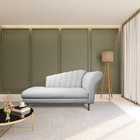 Divã Recife Suede 165 Cm Pés Chanfrado Castanho M11 - D'rossi