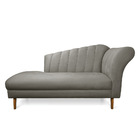 Divã Recife Suede 165 Cm Pés Chanfrado Castanho M11 - D'rossi