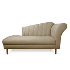 Divã Recife Suede Marrom Rato 165 Cm Pés Chanfrado Castanho M