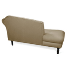 Divã Recife Suede Marrom Rato 165 Cm Pés Torneado Tabaco - D'