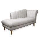 Divã Recife Veludo 165 Cm Pés Chanfrado Castanho - D'rossi -