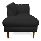 Divã Recife Veludo 165 Cm Pés Chanfrado Castanho - D'rossi -