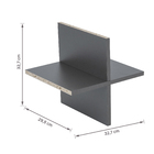 Divisão Cruz para Nicho Modular Grafite Spaceo KUB