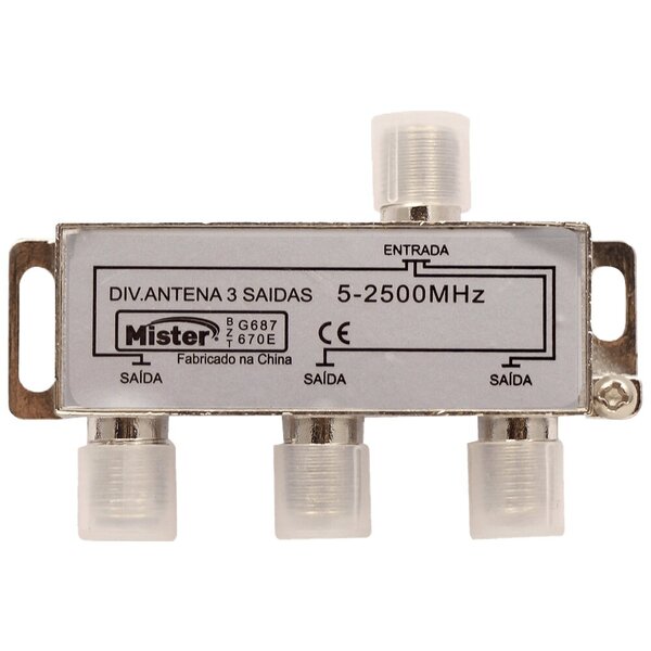 Divisor Antenas 3 Saidas Af 2500mhz C/conector